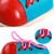 1 Pair Educational Kids Toys Wooden Shoelace Tying Practice Toy