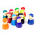 12 PCS / Set Rainbow Color Education Learning Children Wood Dolls Block Toys