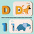 XHN-001 Number Letter Matching Cognitive Card Double-Sided 3D Puzzle Children Puzzle Early Education Toy