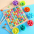 Colored Bead Flying Chess Wooden Children Board Game Educational Toy