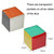 2 PCS / Set Insert Card Dice Learning Toys With Transparent Pocket