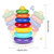 Music Rainbow Stacking Ring Rainbow Tower Tumbler Children Stacking Rings