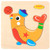 5 PCS Children Wooden 3D Puzzle Baby Educational Early Education Toys