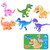 DUOQU Children Early Education Picture Puzzle Toy Box Set