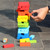 Colorful Stacked Tall Children Menochi Toy Desktop Game