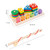 2-in-1 3D Magnetic Fishing Column Shape Matching Wooden Toys,Style: