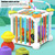 Baby Rainbow Sensory Toys Shape Sorting Toy Colorful Cube