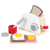 Wood Pretend Play Kitchen Role Play Game Learning Toy Simulation Toasters Bread Set for Children