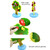 Children Wooden Magnetic Picking Apples Fruits Stickers Happy Fruits Garden Educational Toys, Size: 23.5*20cm