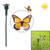 Lifelike Decorative Courtyard Garden Solar Flying Butterfly Toy(Random Color Delivery)