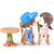 2 Sets Doll House Miniature Furniture Table and Chair Set Children Toys Gifts