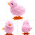 3 PCS Winding Plush Chick Clockwork Jumping Color Chick, Random Color  Delivery