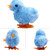 3 PCS Winding Plush Chick Clockwork Jumping Color Chick, Random Color  Delivery