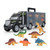 Children DIY Dinosaur Portable Storage Container Truck Model Toy Set