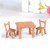 3 PCS / Set Resin Tables and Chairs Miniature Doll Accessories Micro Landscape Decoration