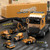 JIEDE Children Container Carriage Crane Alloy Engineering Car Toy Set