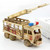 Simulation Fire Rescue Truck Creative Home Model Wooden Ornaments。