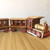 Wooden Three Section Locomotive Office Creative Home Decoration Simulation Toy