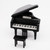 1:12 Mini House Toy Simulation Grand Piano Decoration