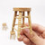 1:12 Doll House for Bar Cabinet Table High Wooden Color Stool
