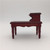 1:12 Dollhouse Toy Wooden Mini Vintage Mahogany Color Tea Table