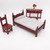 1:12 Mini House Toy Pocket Furniture Simulation Single Bed