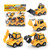 4 PCS / Set Children Educational DIY Nut detachable Inertia Car Model Education Toy