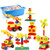 Children Assembling Building Block Toy Set