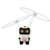 Induction Steel Man Aircraft Gyro Robot Luminous Toy For Children