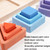 Children Geometric Shapes Color Matching Building Blocks Columns Toys