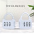 6 PCS Xmm-8007 Cartoon Cat Metal Digital Password Lock Mini Small Padlock