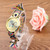 Round Dial Elephant Pattern Fashion Women Quartz Watch with Colorful Hand-woven Rope Band (Black + Blue + Yellow + Magenta)