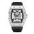 BAOGELA 224141 Hollow Skull Luminous Sports 304 Stainless Steel Silicone Men Watch