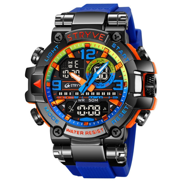 STRYVE S8025 Sports Night Light Electronic Waterproof Watch Multifunctional Student Watch