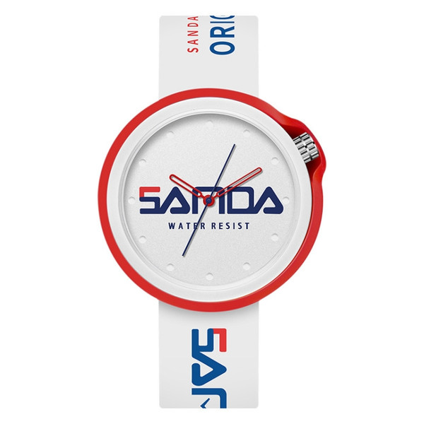 SANDA 3200 Silicone Belt Quartz Sports Watch For Men And Women