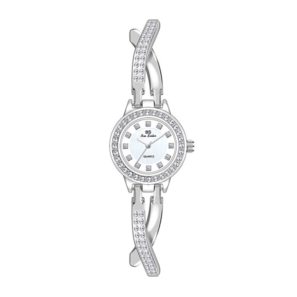 BS Bee Sister FA1531  Butterfly Cross Full Diamond Ladies Watch Bracelet Watches