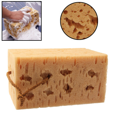 Car Care Wear-resistant Brown Soft Sponge Car Wash Cleaning Pad