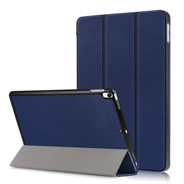 Custer Texture Horizontal Flip Leather Case for  iPad Air 2019 10.5 inch, with Three-folding Holder & Sleep / Wake-up Function
