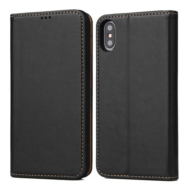 For iPhone XS Max Horizontal Flip PU Leather Case with Holder & Card Slots & Wallet