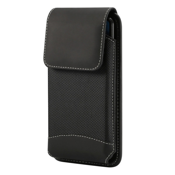  5. 5 inch Phones Universal Hanging Waist Oxford Cloth Case Bag with Carabiner