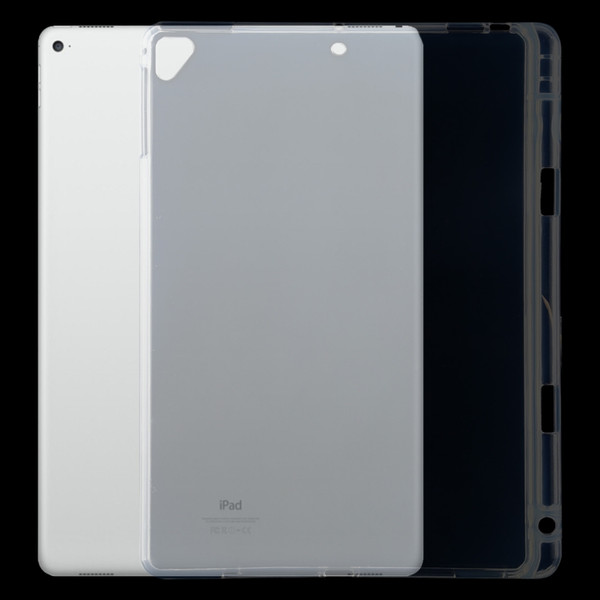 For iPad Air / Air 2 3mm Shockproof Transparent Protective Case with Pen Slot
