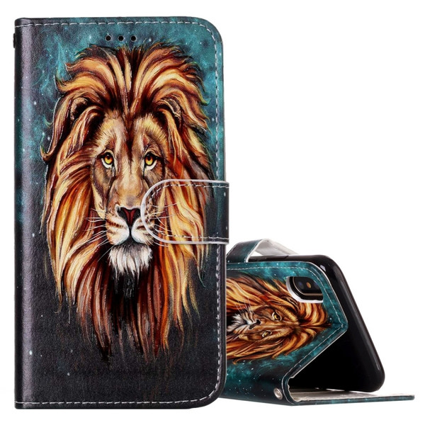 For iPhone X / XS Pattern Horizontal Flip Leather Case with Holder & Card Slots & Wallet & Photo Frame