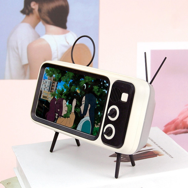 Desktop Retro Bluetooth Audio Mobile Phone TV Stand Lazy Mobile Phone Stand