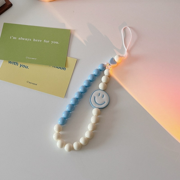 5pcs Cute Smiley Mobile Phone Straps Charm Lanyard Anti-loss Hand Rope