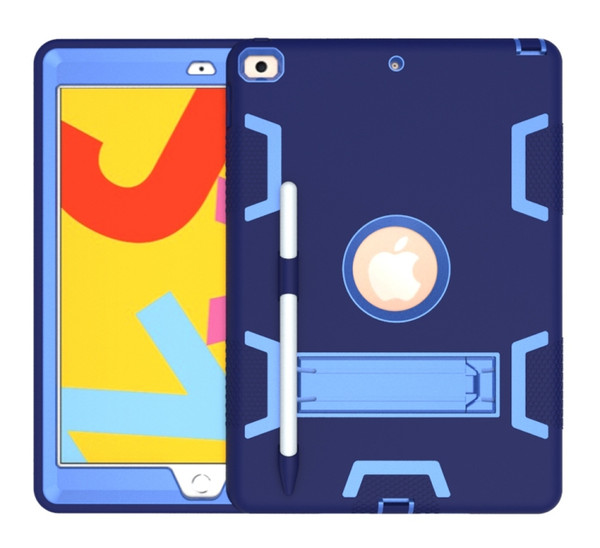 Shockproof PC + Silicone Protective Case with Holder & Pen Slot