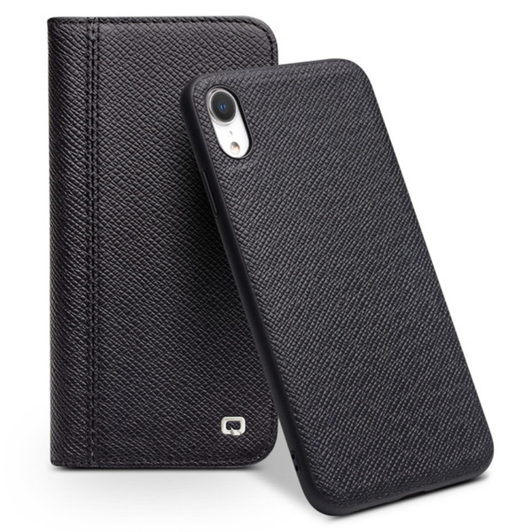 QIALINO 2 in 1 Cross Texture Top-grain Leather  + PC + TPU Horizontal Flip Leather Case with Holder & Card Slots