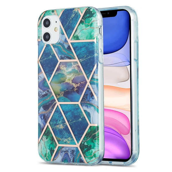 3D Electroplating Marble Pattern TPU Protective Case