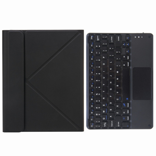 H-102C Touch Bluetooth Keyboard Leather Case with Rear Three-fold Holder