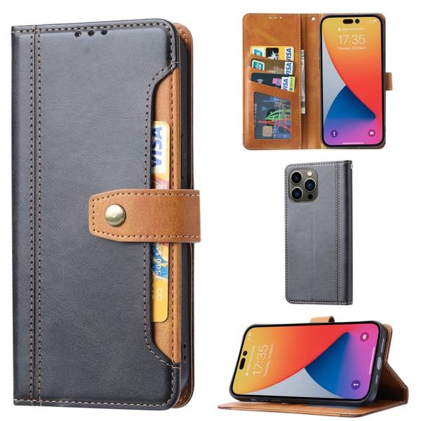 Calf Texture Double Fold Clasp Horizontal Flip Leather Case