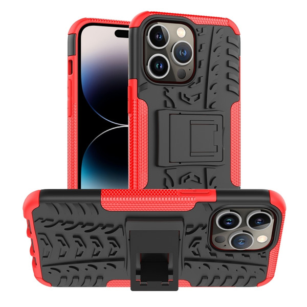 Tire Texture TPU + PC Phone Case with Holder